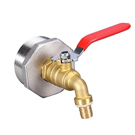 Giilayky 2 Inch Drum Faucet Brass Barrel Faucet with EPDM Gasket for 55 Gallon Drum