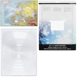 Merangue Sheet Magnifier 3X Magnification, 8.5 x 11, Letter Size, for Reading, Hobbies, and Crafts (LG1612PG)