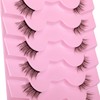 Half Lashes Natural Look Wispy Soft Strip Mink Eyelashes Cat