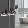LOLYPOT Shower Shelf No Drilling Telescopic 32-48 cm, Shower Shelf