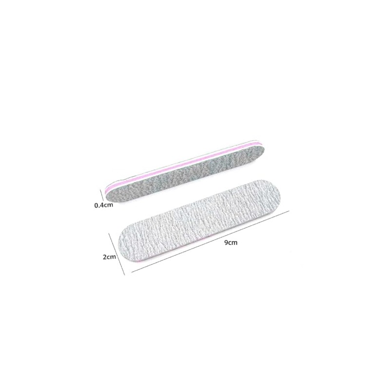 100 Pieces 9 cm Grit 100/180 Double Sided Nail Files