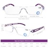 DOOViC 5 Pack Rimless One-Piece Design Reading Glasses Blue Light