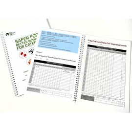 Updated Spring 2024 Safer Food Better Business for Caterers &13 Month Diary, 13 Month Daily Fridge/Cold Room/Display Chill Temperature Records, Laminated Food Allergy Signs & Allergen Charts