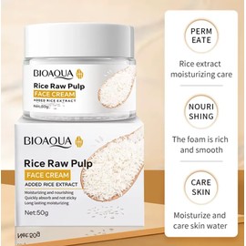 Bioaqua Crema Facial Extracto De Arroz Aclarante Hidrata 50g