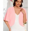 CHICALLURE Shrugs for Women Open Front Bolero Tops Sheer Cardigans