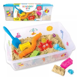 Creativity for Kids Sensory Bin Beach Kit for Toddlers 2.5 lbs Sand Toys Imaginative Play 3+
