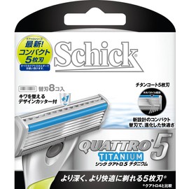 Schick Chic Schick Quattro 5 Titanium Replacement Blade, Single Item, 8 Replacement Blades