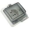 Standard IP66 Waterproof Wall Outlet Wall Mounted Concealed Plug Adapter
