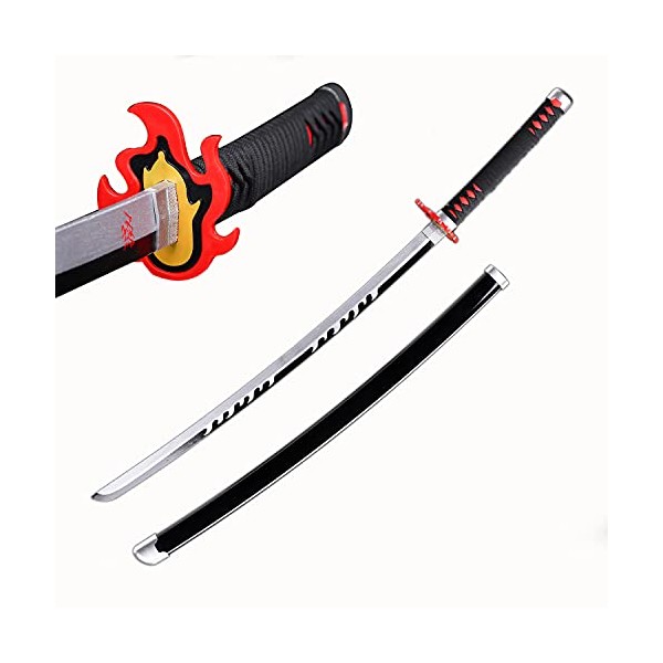 Golda Demon Slayer Sword-Kamado Tanjirou's Samurai Sword, Wooden Japanese Anime Samurai Sword, Wooden Cosplay Anime Swords