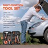 Car Emergency Kit with Portable Air Compressor, First Aid Kit,