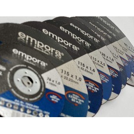 EMPORA Cutting Disc 76 mm – Cutting Disc for Angle Grinder – Flex Disc – Roughing Disc – Stainless Steel Metal Diameter 76 mm x 1.0 mm x 10 mm – Max. 20,000 RPM – 80 m/s – EN. 12413