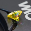 Letmexc Loose Vivi Yellow 8 Hearts & Arrows Moissanite Gemstone