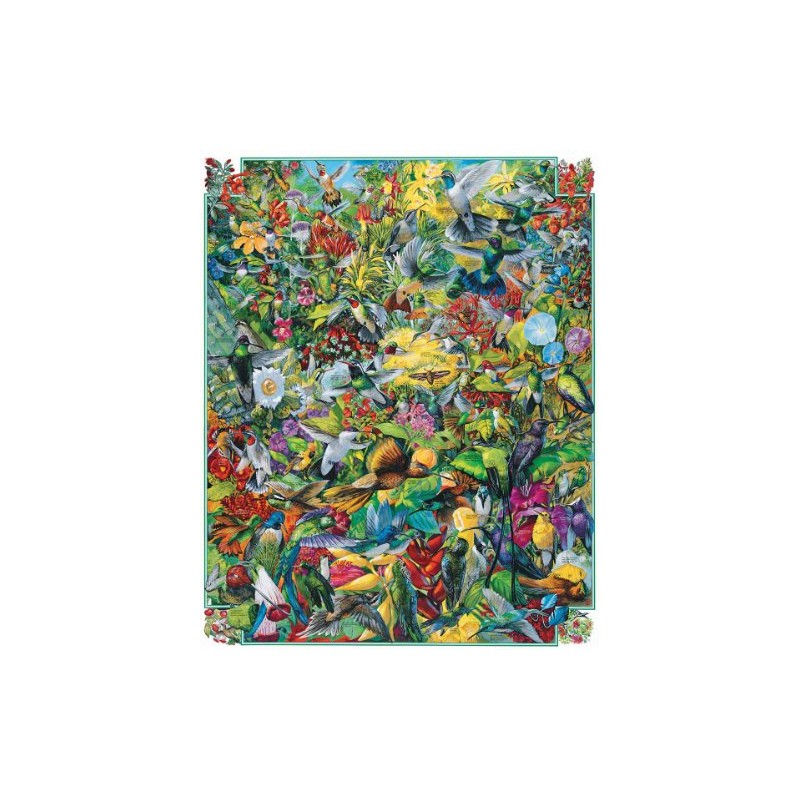 White Mountain Puzzles Hummingbirds - 1000 Piece Jigsaw Puzzle