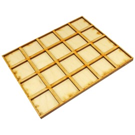 LITKO 5x4 Sabot Formation Tray | Upsizing 25mm to 30mm Square Bases | Compatible with Warhammer: The Old World