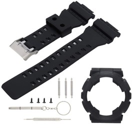 Correa de Reloj de Hombre, Pulsera de Repuesto de Correa de Reloj de Silicona con Caja de Reloj Compatible con G Shock Ga110/100