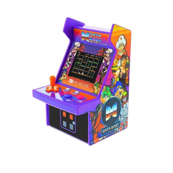 My Arcade Data East Hits Micro Player: 6.8" Fully Playable Mini Arcade Machine with 308 Games, 2.75" Display, Built-in Speakers,Purple