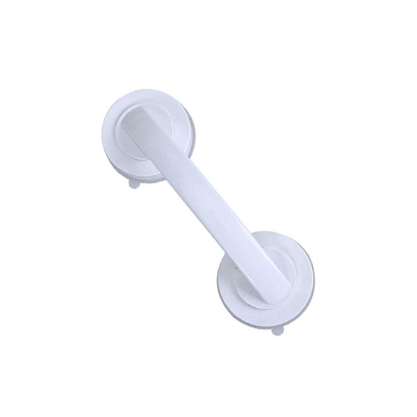 Suction Grab Bar Shower Handle Suction Cup Bathroom Grab Bar Safety Handrail Support with Super Strong Suction Cup Non-Slip (White)