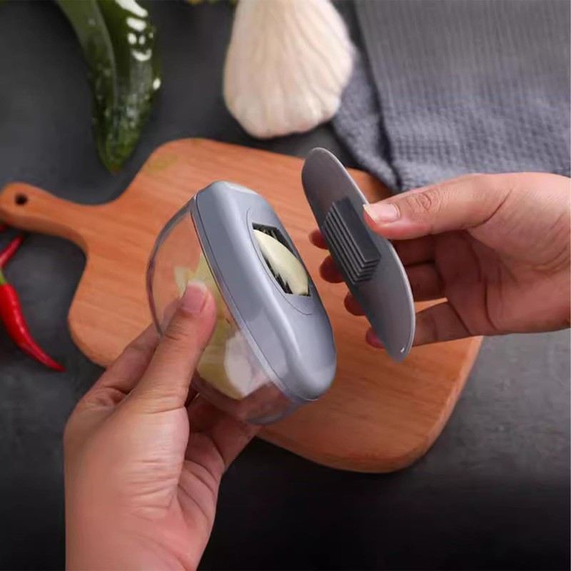Garlic Grinder，Garlic Grater，Garlic Chopper，Garlic Press - Efficient Garlic Crusher Press