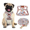 CHEDE No Pull Floral Pattern Dog Harness- Lightweight, Soft, Adjustable
