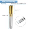 sourcing map 2pcs Straight Flute Thread Tap, M16 x 1.5