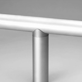 Hollaender 58716 Tee Anodized Aluminum Interna-Rail for Schedule 80 Pipe 1-1/2"