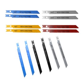 Saihisday 14PCS U-Shank Jigsaw Blades Jig Assortment for Wood Metal Plastic PVC Cutting Jig Saw Blade Set 6T, 8T, 10T, 14T, 18T, 24T, 32T