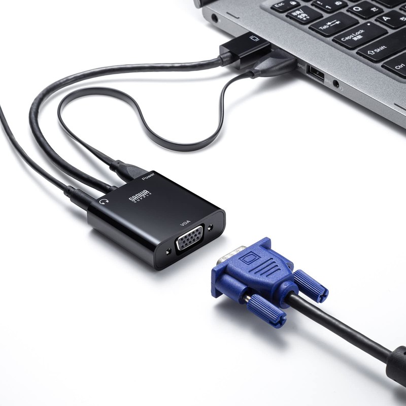 Sanwa Supply AD-HD23VGA HDMI to VGA Adapter with Audio Output