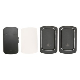 Wireless Doorbell Battery Free Self Generating 2 Transmitter for 1 Receiver IP68 Waterproof Mini Doorbell AC