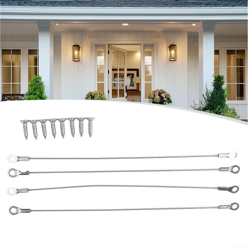 Cabinet Door Restraint Cables, Stainless Steel Cabinet Hinge Restrictor, Flexible
