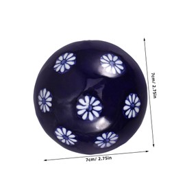 Gatuida Hand Painted Ceramic Floating Ball Unique Aquarium Ornament for Fish Tanks Garden Decoration Adorable Portable Sphere with Intricate Designs Enhances Aesthetic Appeal Ambiance