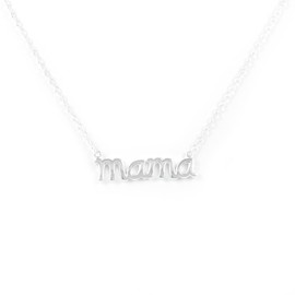 Mondepetit - 925 Sterling Silver Mama Necklace Shine