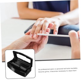 FRCOLOR Nail Tool Tray Box Smooth Nail Art Cleaning Case for Tweezers Nail Clippers