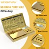 WEIGHTMAN Digital Scale Gram, 200g/0.01g Pocket Scale Gold Titanium Plating,