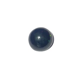 LKBEADS OGS_749 Natural Black Ehiopian Opal Round Shape Cabochon Cut Loose Gemstone for Jewellery Making, Pack of 1, Gemstone, Other Gemstones