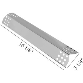 SafBbcue Stainless Steel Heat Plate for Kitchen Aid 720-0745B, Nexgrill 720-0733, Jenn-Air 720-0709, 720-0336B, 720-0336C (4 Pack)