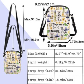 ENSIANTH Rapunzel Merch Fairy Tale Lover Gift Princess Tangled Crossbody Bag Lost Princess Gift Tangled Castle Messenger Bag (Rapunzel CB)