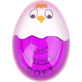 Egg Timer for Boiling Eggs Soft Hard Boiled Egg Timer That Changes Color When Done,Purple - Color: purple, Quantity: 1