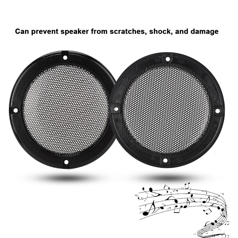 2 pcs 6.5 inch Audio Speaker Cover Decorative Circle Protective