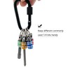 Saipor 5pcs 1/4inch Hex Shank Keychain Screwdriver Bits Holder Set