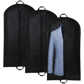 3-teilige Anzug-Reisetasche für Herren, faltbare Reisetasche, Anzughülle mit Griffen und Zwickel, durchgehender Reißverschluss für Reisen und Aufbewahrung, Anzugjacke, Kleid, Mantel, Herren und Damen