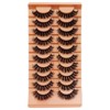 Thick and Soft False Eyelashes, 10 Pairs Fluffy Natural Curling