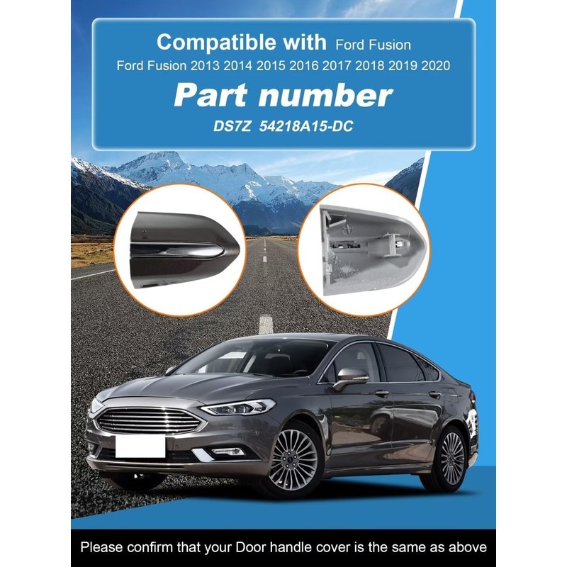 Car Front Left Exterior door handle lock cover fits for