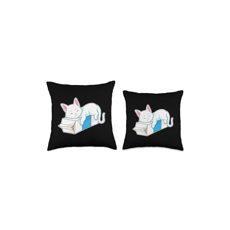 Cat Milk Throw Pillow