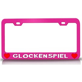 Custom Brother - Glockenspiel Musical Musician Metal Car SUV Truck License Plate Frame Pn h2