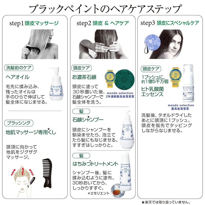 Black Paint Premium Hair Oil 60ml Human Lactic Acid Bacteria