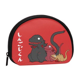 Rikana Godzilla Wallet, Men's, Large Capacity, Coin Purse, Zip Around Thin, Women's, Thin, Mini Wallet, Popular, Small Wallet, Business, Coin Purse, Father's Day, As shown in Figure