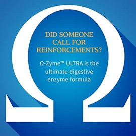 Garden of Life Omega Zyme Ultra, Poderosa Mezcla de Enzimas Digestivas que promueven una Digestin Saludable, Hinchazn y Gases, 90 cpsulas vegetarianas