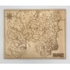 Engraved Map of RDR 2 on Baltic Birch, 8x10 inch