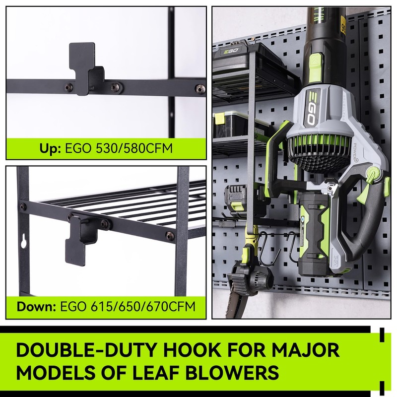 KAFAHOM Leaf Blower and Weed Eater Rack, Lawn Power Tool
