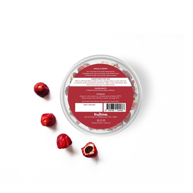 Miracle Berry Whole Fruit - 30 Gently Dried Miracle Fruit